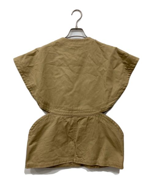 FUMIE=TANAKA（フミエタナカ）FUMIE=TANAKA (フミエタナカ) ダイアモンドカットベスト ベージュ サイズ:1の古着・服飾アイテム