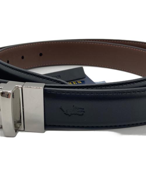POLO RALPH LAUREN（ポロ・ラルフローレン）POLO RALPH LAUREN (ポロ・ラルフローレン) リバーシブルレザーベルト ブラック 未使用品の古着・服飾アイテム