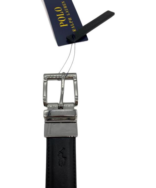 POLO RALPH LAUREN（ポロ・ラルフローレン）POLO RALPH LAUREN (ポロ・ラルフローレン) リバーシブルレザーベルト ブラック 未使用品の古着・服飾アイテム