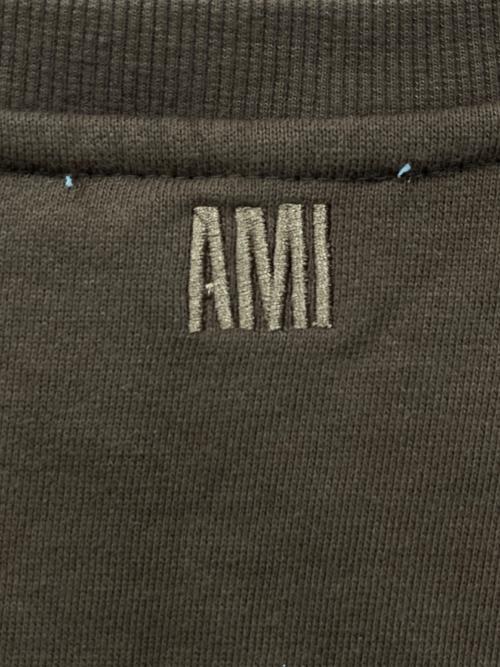AMI Alexandre Mattiussi（アミアレクサンドルマテュッシ）AMI Alexandre Mattiussi (アミアレクサンドルマテュッシ) ハート刺繍スウェット ブラウン サイズ:Lの古着・服飾アイテム