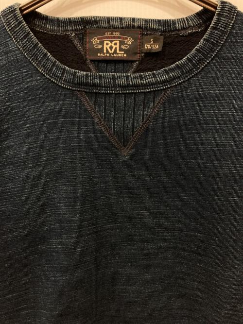 RRL（ダブルアールエル）RRL (ダブルアールエル) インディゴダイスウェット インディゴ サイズ:Sの古着・服飾アイテム