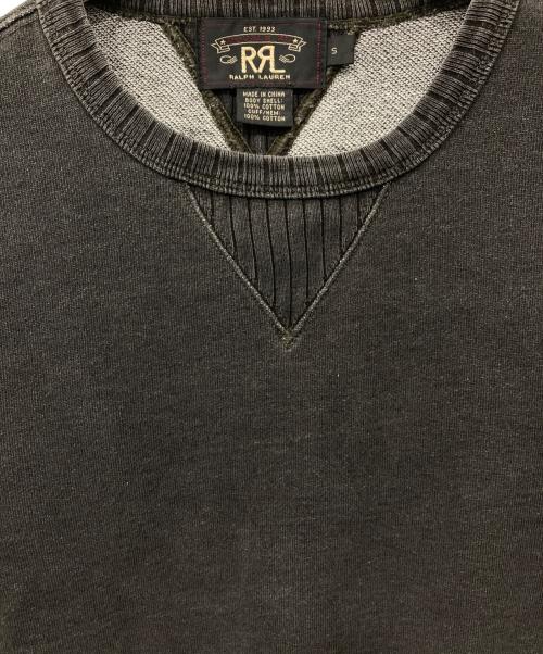 RRL（ダブルアールエル）RRL (ダブルアールエル) ブラックインディゴスウェット グレー サイズ:Sの古着・服飾アイテム