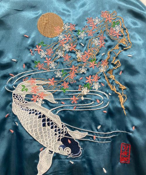 一心如鏡（イッシンニョキョウ）一心如鏡 (イッシンニョキョウ) スカジャン ブルー サイズ:Lの古着・服飾アイテム