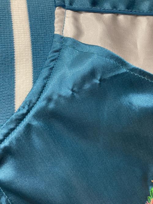 一心如鏡（イッシンニョキョウ）一心如鏡 (イッシンニョキョウ) スカジャン ブルー サイズ:Lの古着・服飾アイテム