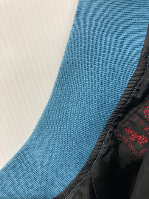 一心如鏡（イッシンニョキョウ）一心如鏡 (イッシンニョキョウ) スカジャン ブルー サイズ:Lの古着・服飾アイテム