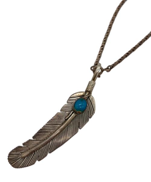 Navajo（ナバホ）NAVAJO (ナバホ) フェザーペンダントネックレス ブルーの古着・服飾アイテム