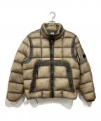 C.P COMPANYシーピーカンパニー）の古着「フーデッドショートダウンジャケット」｜ベージュ