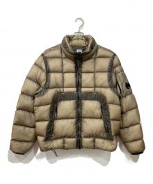 C.P COMPANY（シーピーカンパニー）の古着「フーデッドショートダウンジャケット」｜ベージュ