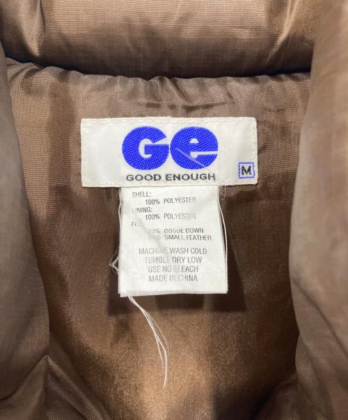GOODENOUGH（グッドイナフ）GOODENOUGH (グッドイナフ) ダウンベスト ブラウン サイズ:Mの古着・服飾アイテム