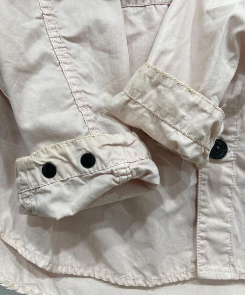 STONE ISLAND（ストーンアイランド）STONE ISLAND (ストーンアイランド) ガーメントダイコットンワークシャツ ピンク サイズ:Mの古着・服飾アイテム