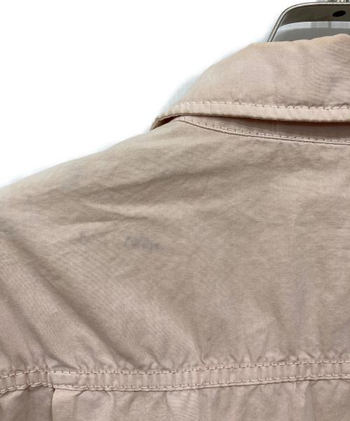 STONE ISLAND（ストーンアイランド）STONE ISLAND (ストーンアイランド) ガーメントダイコットンワークシャツ ピンク サイズ:Mの古着・服飾アイテム