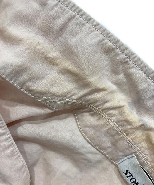 STONE ISLAND（ストーンアイランド）STONE ISLAND (ストーンアイランド) ガーメントダイコットンワークシャツ ピンク サイズ:Mの古着・服飾アイテム