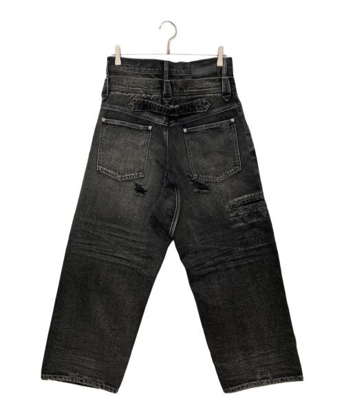 Abuku（アブク）Abuku (アブク) デニムパンツ グレー サイズ:Mの古着・服飾アイテム