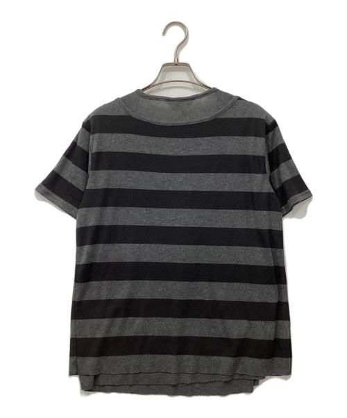 Abuku（アブク）Abuku (アブク) 2レイヤードヘンリーライトストーンT グレー サイズ:Mの古着・服飾アイテム