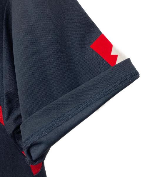 LOTTO（ロット）LOTTO (ロット) ゲームシャツ ネイビー×レッド サイズ:Mの古着・服飾アイテム