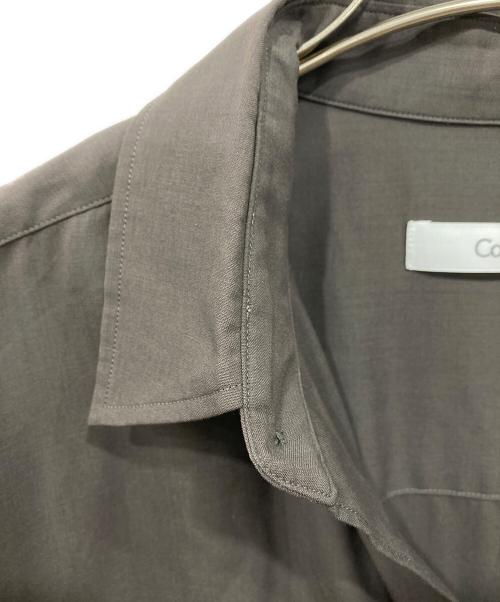 cornier（コルニエ）Cornier (コルニエ) Super160's ウールライトミルドシャツ ブラウン サイズ:Mの古着・服飾アイテム