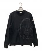 MONCLERモンクレール）の古着「ロゴスウェット」｜ブラック