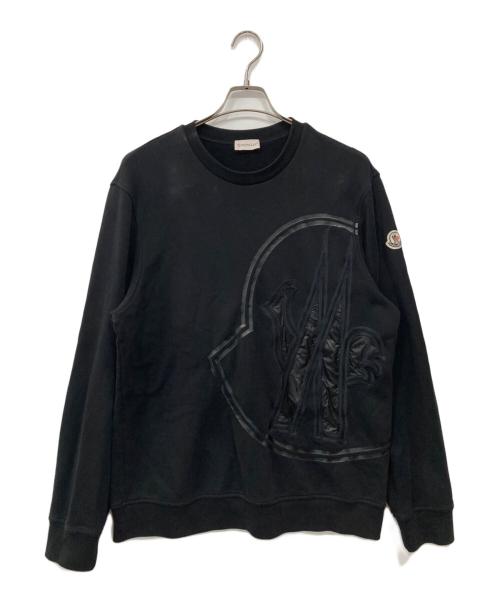 MONCLER（モンクレール）MONCLER (モンクレール) ロゴスウェット ブラック サイズ:Lの古着・服飾アイテム