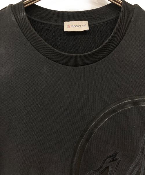 MONCLER（モンクレール）MONCLER (モンクレール) ロゴスウェット ブラック サイズ:Lの古着・服飾アイテム