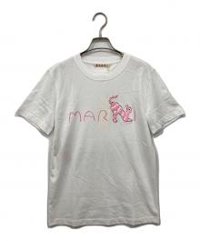 MARNI（マルニ）の古着「アニマルアルファベットロゴTシャツ」｜ホワイト