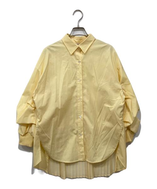 Lallia Mu（ラリア ムー）Lallia Mu (ラリア ムー) バックプリーツシャツ イエロー サイズ:38の古着・服飾アイテム