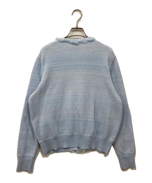 UNTITLED（アンタイトル）UNTITLED (アンタイトル) ツイードニットカーディガン ブルー サイズ:4の古着・服飾アイテム