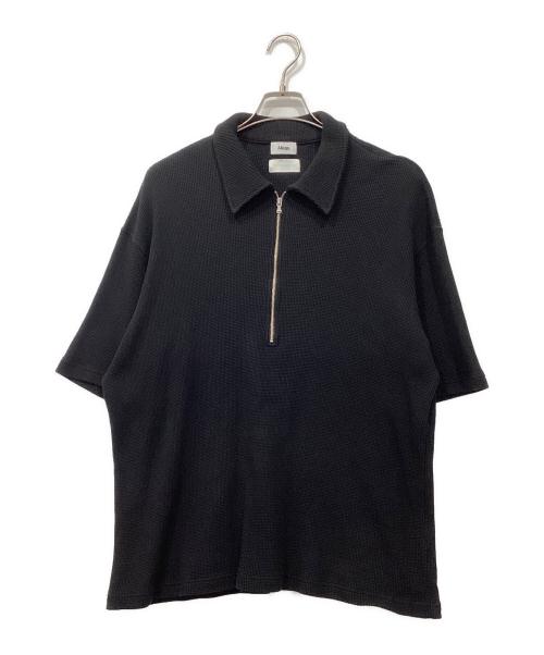 ALLEGE（アレッジ）ALLEGE (アレッジ) KANEMASA PHIL. (カネマサフィル) ハーフジップ半袖ニットポロ ブラック サイズ:FREEの古着・服飾アイテム