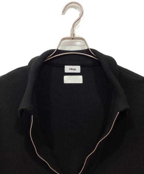 ALLEGE（アレッジ）ALLEGE (アレッジ) KANEMASA PHIL. (カネマサフィル) ハーフジップ半袖ニットポロ ブラック サイズ:FREEの古着・服飾アイテム