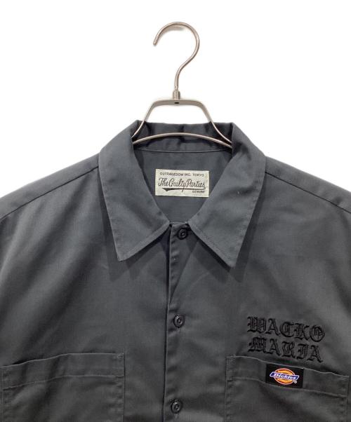 WACKO MARIA（ワコマリア）WACKO MARIA (ワコマリア) Dickies (ディッキーズ) ワークシャツ グレー サイズ:Mの古着・服飾アイテム