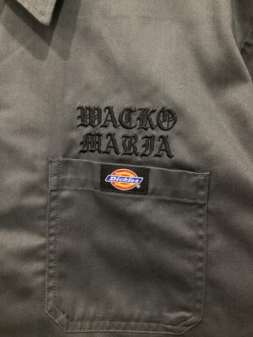 WACKO MARIA（ワコマリア）WACKO MARIA (ワコマリア) Dickies (ディッキーズ) ワークシャツ グレー サイズ:Mの古着・服飾アイテム