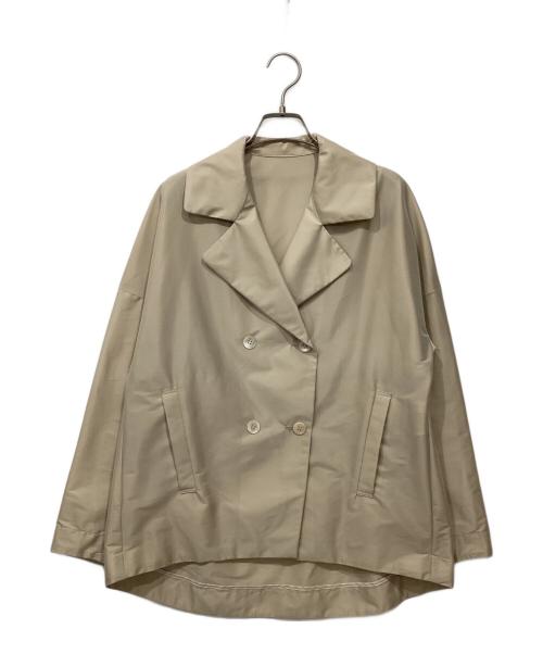 Gabardine K.T（ギャバシンケーティー）Gabardine K.T (ギャバシンケーティー) ストレッチタフタ ピージャケット ベージュ サイズ:9の古着・服飾アイテム