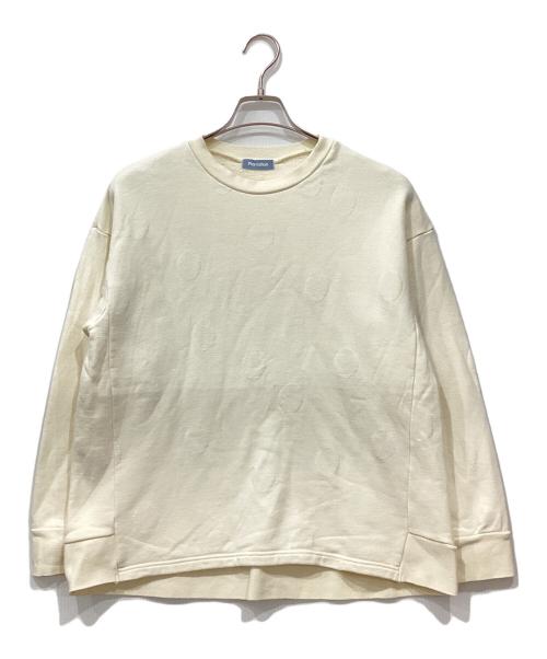 plantation（プランテーション）plantation (プランテーション) ドットJQ裏毛 カットソー アイボリー サイズ:Mの古着・服飾アイテム