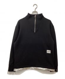 HUGO（ヒューゴ ボス）の古着「ハーフジップスウェット」｜ブラック