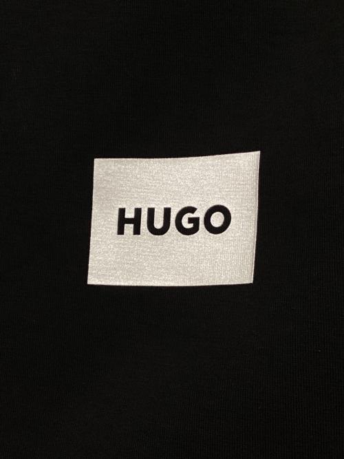 HUGO（ヒューゴ ボス）HUGO (ヒューゴ ボス) ハーフジップスウェット ブラック サイズ:Sの古着・服飾アイテム