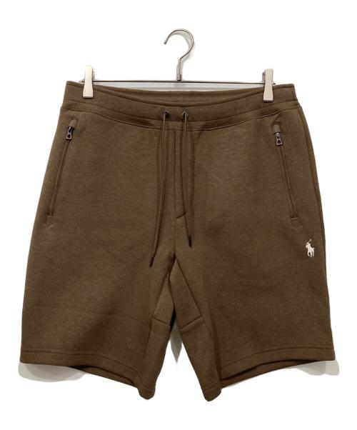 POLO RALPH LAUREN（ポロ・ラルフローレン）POLO RALPH LAUREN (ポロ・ラルフローレン) スウェットハーフパンツ ブラウン サイズ:Mの古着・服飾アイテム