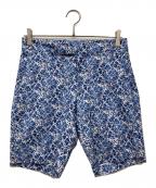 RLX RALPH LAURENアールエルエックスラルフローレン）の古着「テーラード フィット ストレッチ ショートパンツ」｜ブルー×ホワイト