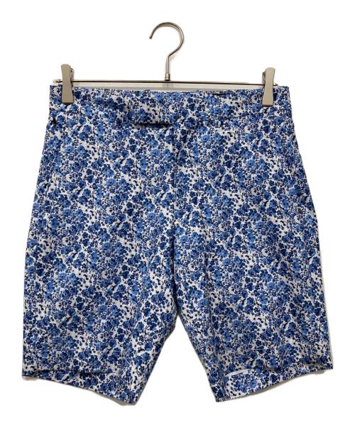 RLX RALPH LAUREN（アールエルエックスラルフローレン）RLX RALPH LAUREN (アールエルエックスラルフローレン) テーラード フィット ストレッチ ショートパンツ ブルー×ホワイト サイズ:SIZE 71cm (W28)の古着・服飾アイテム