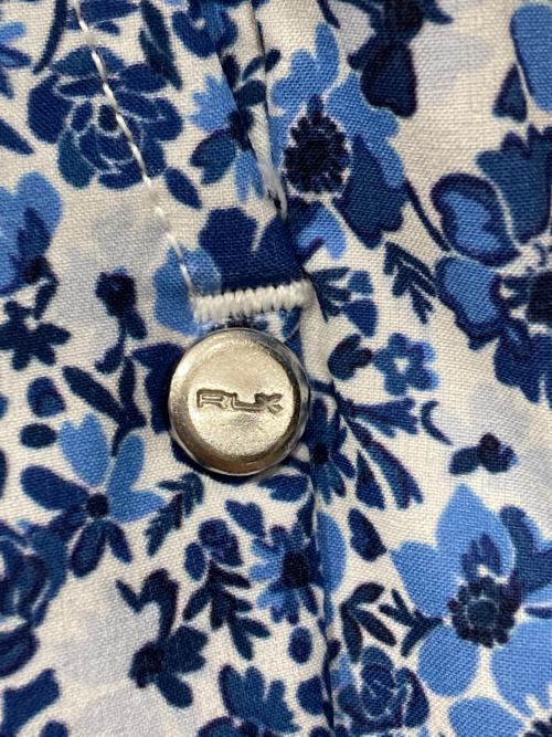 RLX RALPH LAUREN（アールエルエックスラルフローレン）RLX RALPH LAUREN (アールエルエックスラルフローレン) テーラード フィット ストレッチ ショートパンツ ブルー×ホワイト サイズ:SIZE 71cm (W28)の古着・服飾アイテム