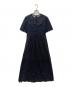 BEAUTY&YOUTH (ビューティーアンドユース) レースパッチミドル丈ドレス ネイビー サイズ:S：7000円