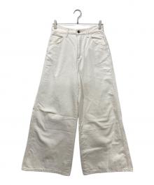 Wrangler（ラングラー）の古着「ワイドジーンズ」｜ホワイト