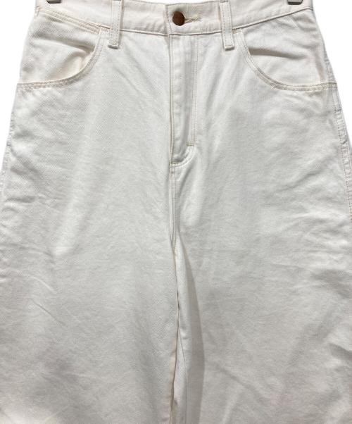 Wrangler（ラングラー）Wrangler (ラングラー) ワイドジーンズ ホワイト サイズ:Sの古着・服飾アイテム