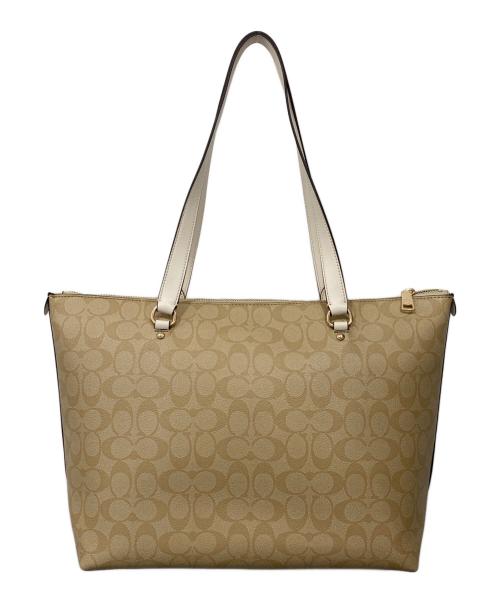 COACH（コーチ）COACH (コーチ) シグネチャー ギャラリー トート ベージュの古着・服飾アイテム