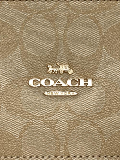 COACH（コーチ）COACH (コーチ) シグネチャー ギャラリー トート ベージュの古着・服飾アイテム