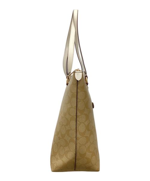 COACH（コーチ）COACH (コーチ) シグネチャー ギャラリー トート ベージュの古着・服飾アイテム