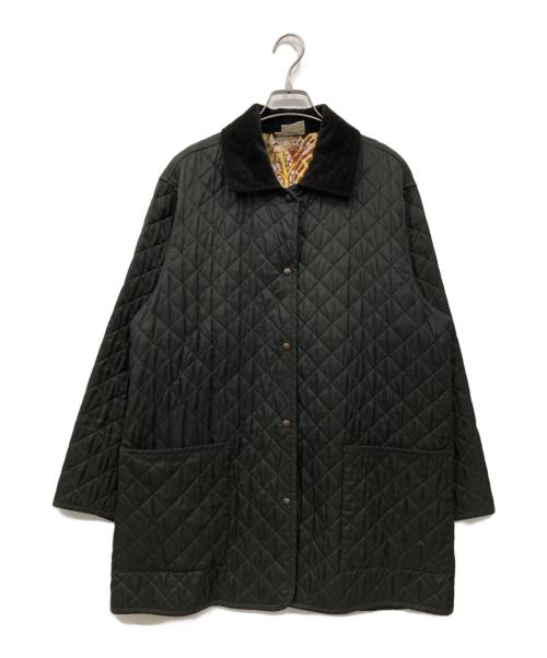 Salvatore Ferragamo（サルヴァトーレ フェラガモ）Salvatore Ferragamo (サルヴァトーレ フェラガモ) キルティングコート ブラック サイズ:Mの古着・服飾アイテム