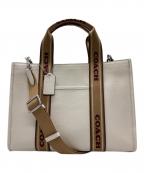 COACHコーチ）の古着「2WAYバッグ」｜ベージュ×アイボリー