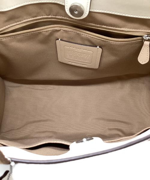 COACH（コーチ）COACH (コーチ) 2WAYバッグ ベージュ×アイボリーの古着・服飾アイテム