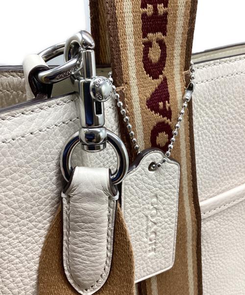 COACH（コーチ）COACH (コーチ) 2WAYバッグ ベージュ×アイボリーの古着・服飾アイテム