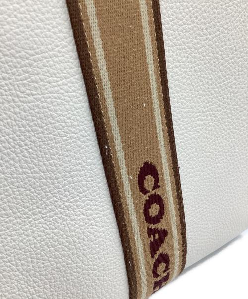 COACH（コーチ）COACH (コーチ) 2WAYバッグ ベージュ×アイボリーの古着・服飾アイテム