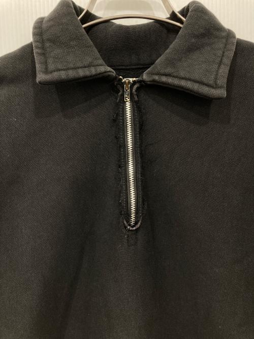A.PRESSE（アプレッセ）A.PRESSE (アプレッセ) ビンテージハーフジップスウェットシャツ ブラック サイズ:2の古着・服飾アイテム